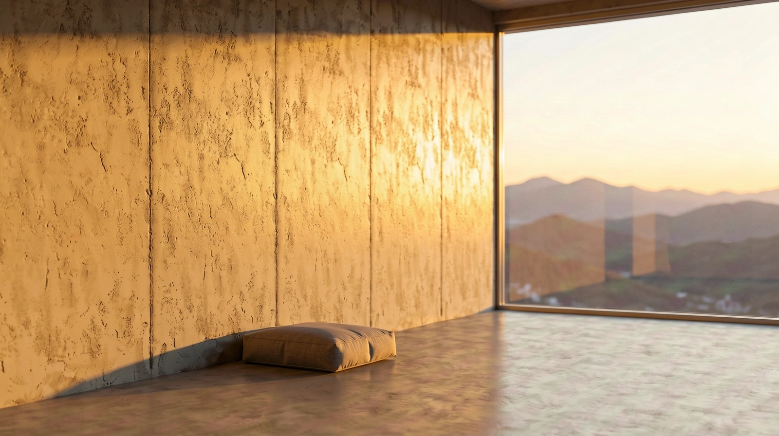 Espacio de meditación sereno